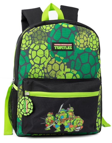 Ninja Turtles backpack for boys featuring Leonardo, Michelangelo, Donatello and Raphael
