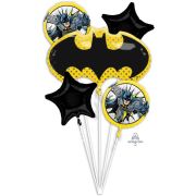 Batman Rogue Rage foil balloon bouquet for superhero birthday party decorations