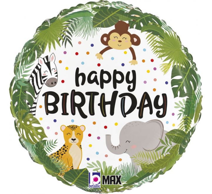 Jungle Birthday Foil Balloon product photo