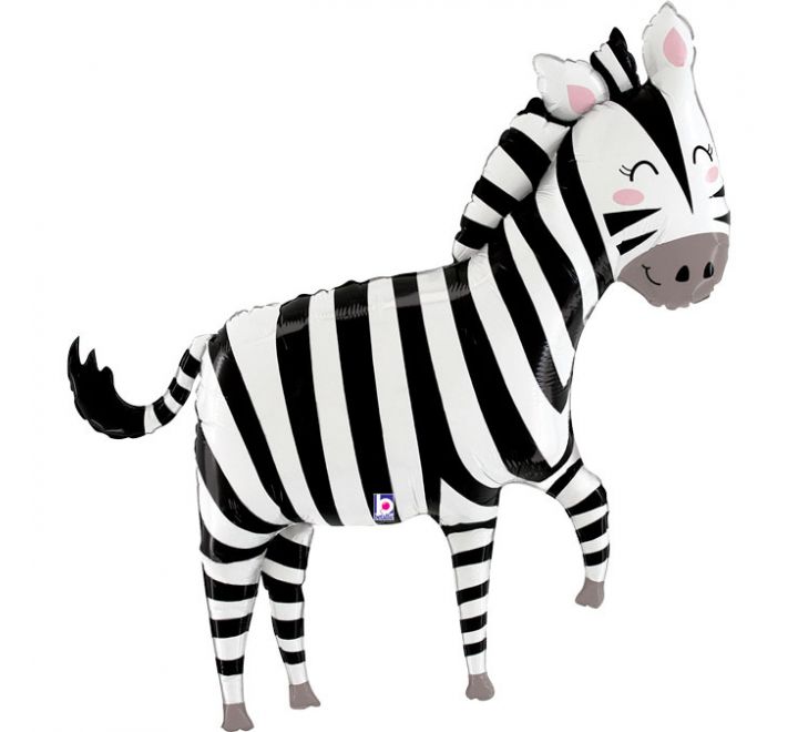 Jungle Zebra Foil Balloon product photo