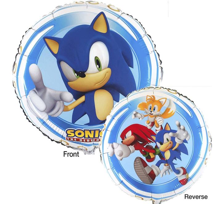 18 inch sonic the hedgehog foil balloon party decoration