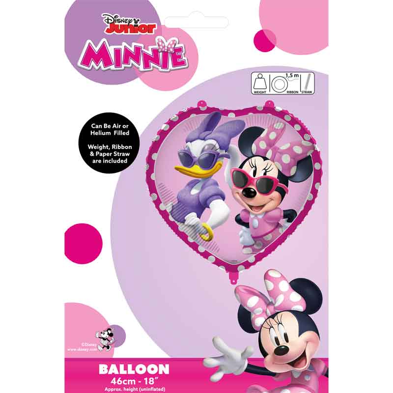 18in Minnie Mouse Junior foil balloon for Disney birthday party