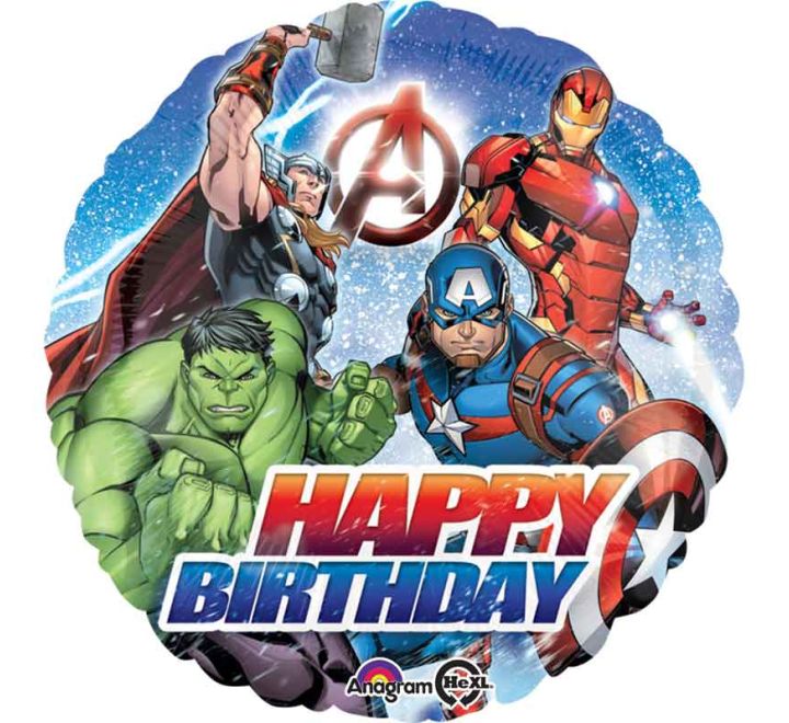 18 inch avengers happy birthday foil balloon superhero party decoration