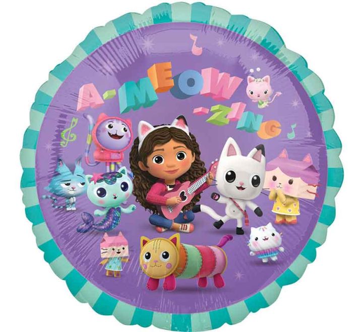 18 inch Gabby's Dollhouse foil balloon party decoration