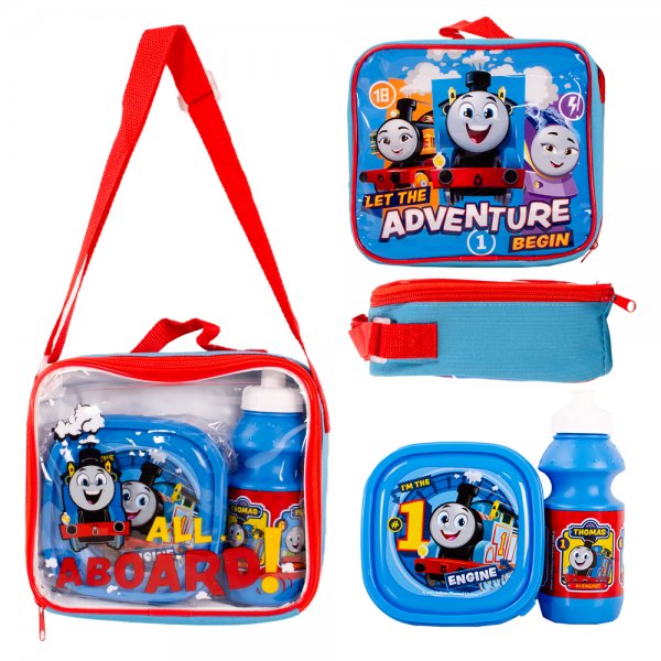 Thomas & Friends lunch bag with lunch box and water bottle