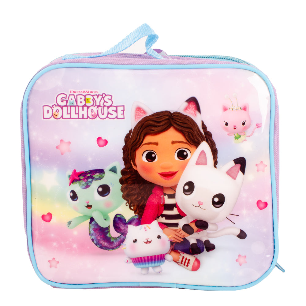 Gabby’s Dollhouse lunch bag set with bottle, food box and pencil case