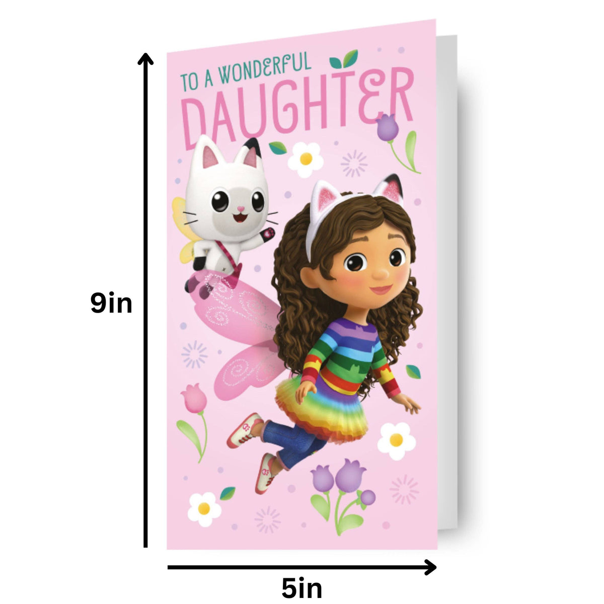 Gabby’s Dollhouse “To a Wonderful Daughter” Birthday Card – Official DreamWorks Design