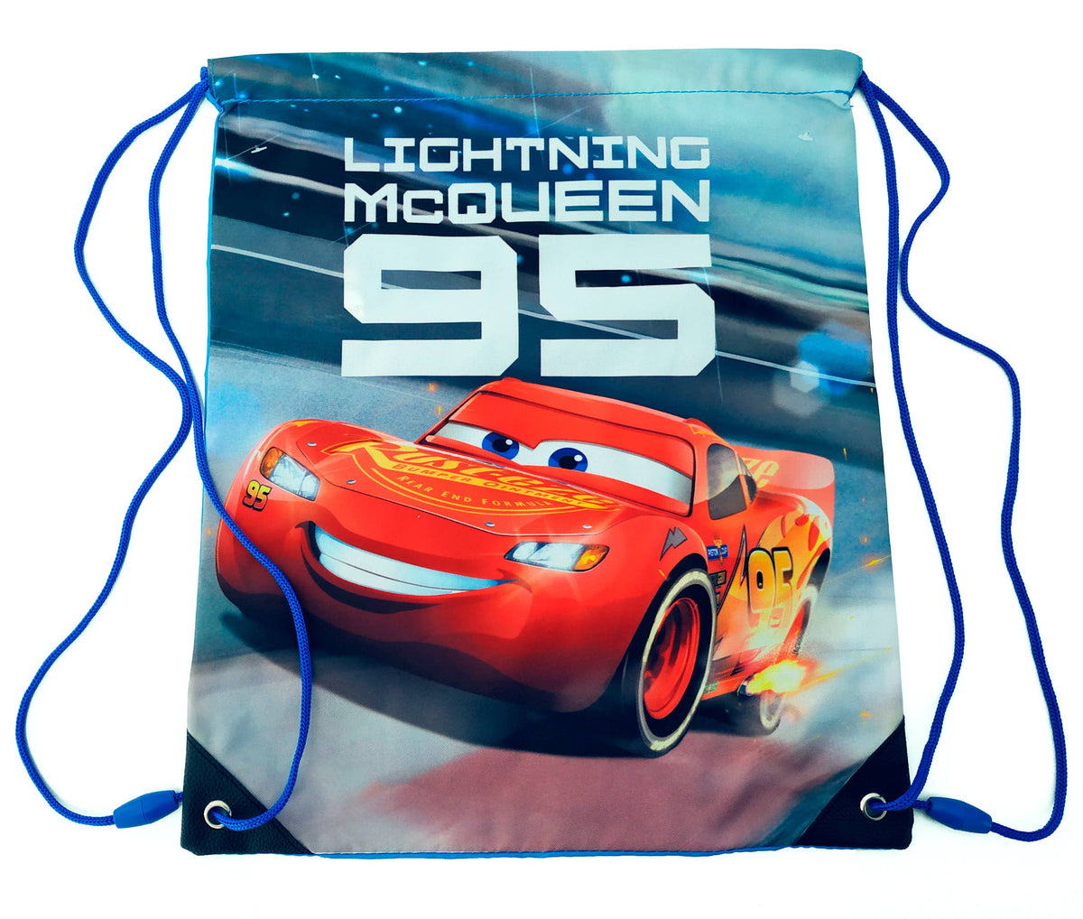 Lightning McQueen drawstring bag, Disney Cars gym bag, Pixar Cars swim bag, kids PE bag, boys sports bag, Lightning McQueen rucksack, Disney school accessories, children’s drawstring backpack, Cars gift, racing theme bag