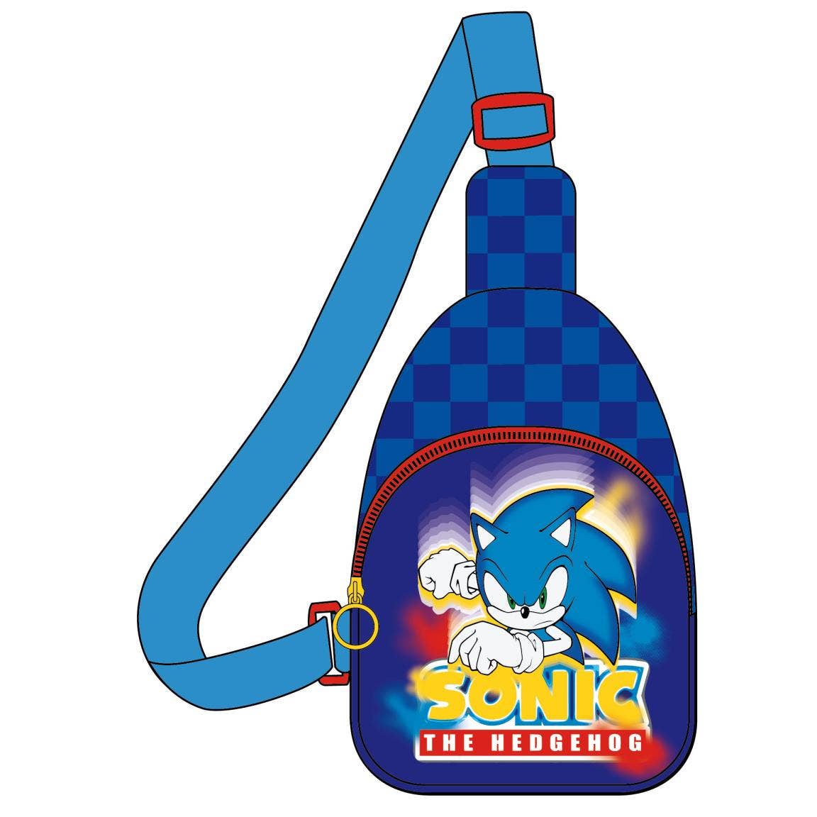 Sonic sling bag, Sonic crossbody bag, Sonic the Hedgehog backpack, boys shoulder bag, gaming kids bag, Sega Sonic accessories, children’s travel bag, Sonic gift, blue kids bag, Sonic rucksack