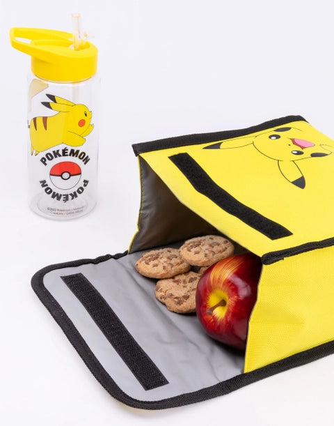 Pokémon Pikachu 4-Piece Backpack Set – Kids School Bag, Lunch Bag, Water Bottle & Pencil Case