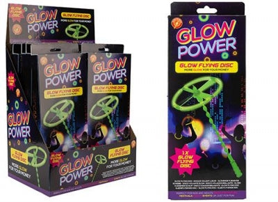 Glow Power Glow Flying Disc Spinner