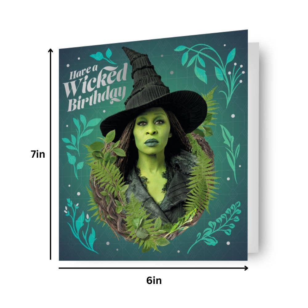 Have a Wicked Birthday” Card – Enchanting Witch Design