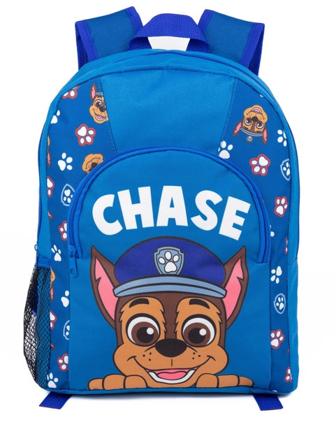 Paw Patrol backpack, Chase school bag, kids character backpack, boys blue backpack, nursery bag, Chase Paw Patrol rucksack, children’s cartoon school bag, licensed kids backpack, UK school bag for kids, toddler backpack.