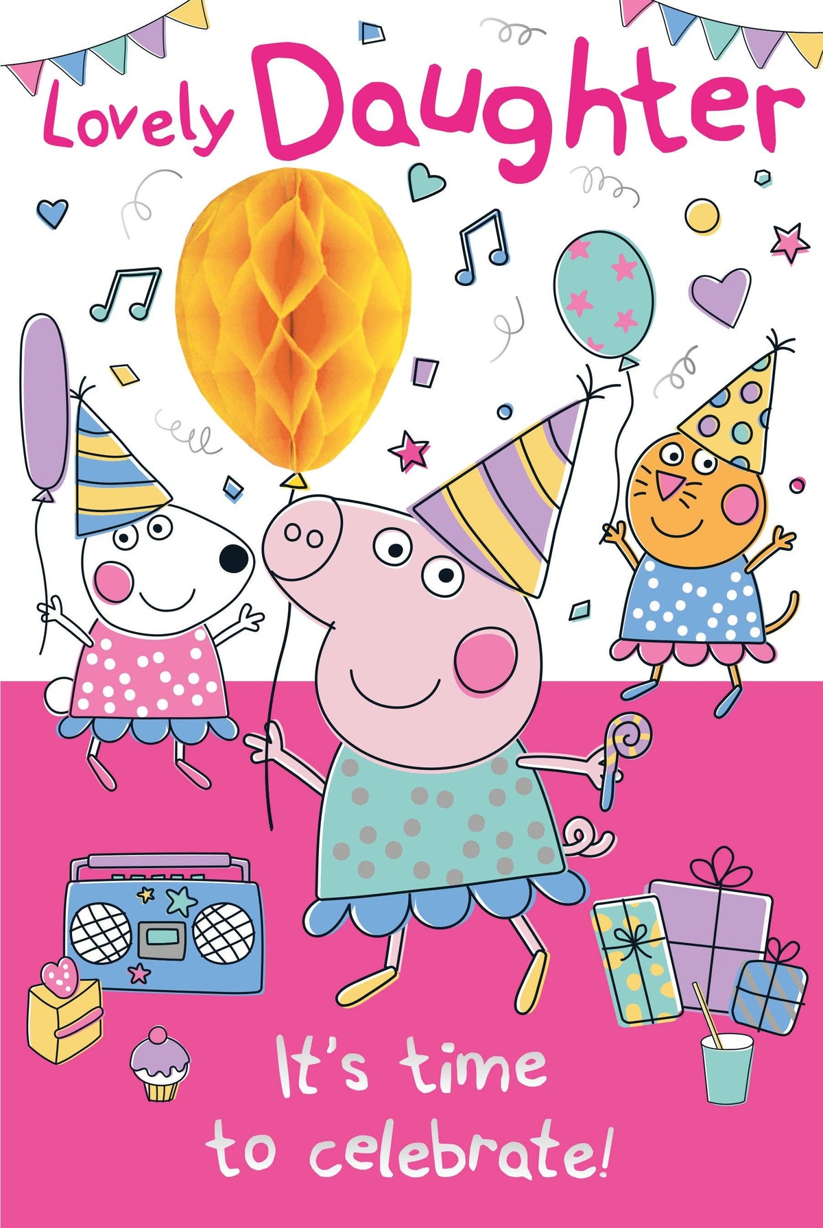 Peppa Pig “Lovely Daughter” Birthday Card – Official Kids’ Party Design