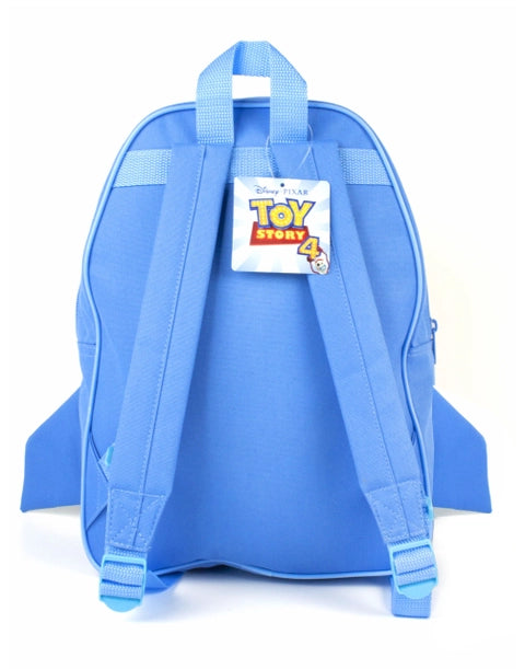 Disney Toy Story Buzz Lightyear rocket ship backpack with cockpit window, wings and Space Ranger design for kids.