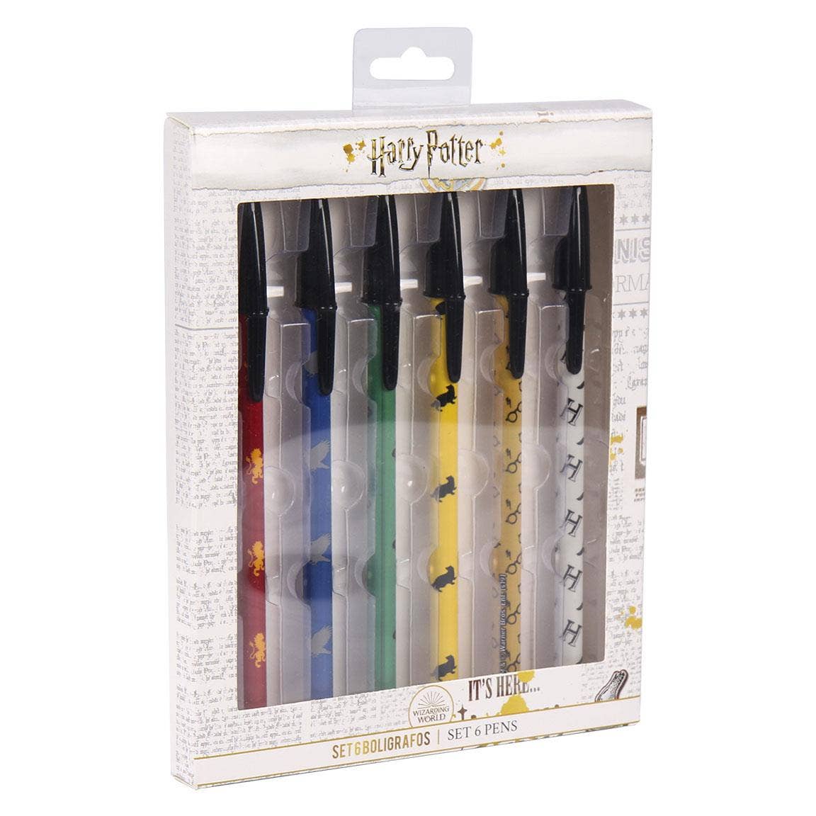 PACK x6 HARRY POTTER BALLPOINT PEN
