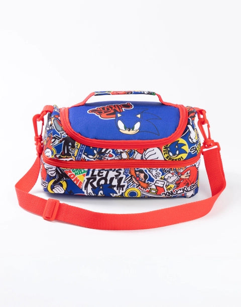 Sonic the Hedgehog lunch bag with matching bottle and food box