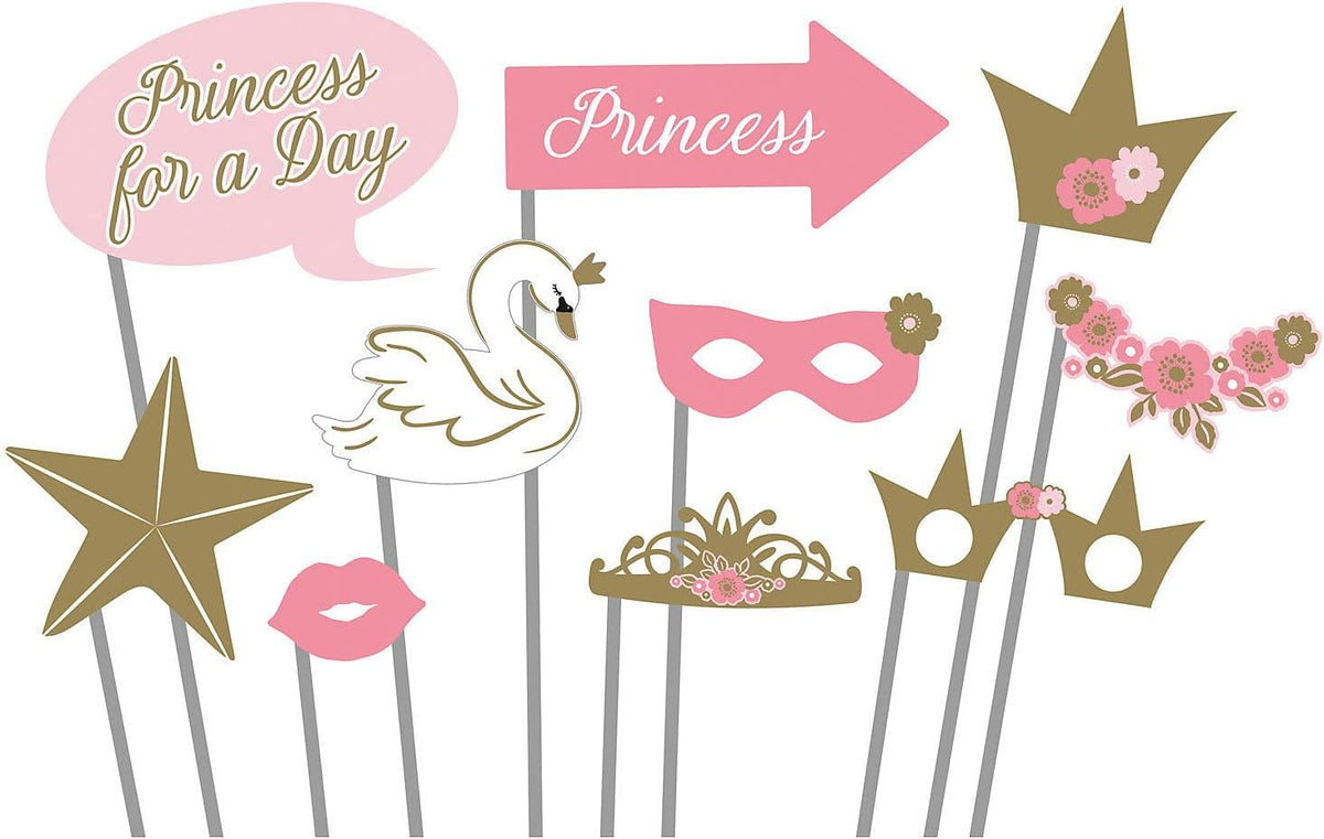 Princess For a Day photo booth props pack of 10
