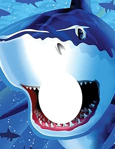 Shark Splash photo op banner ocean theme decoration
