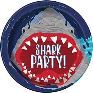 Shark Party paper plates 23cm pack of 8
