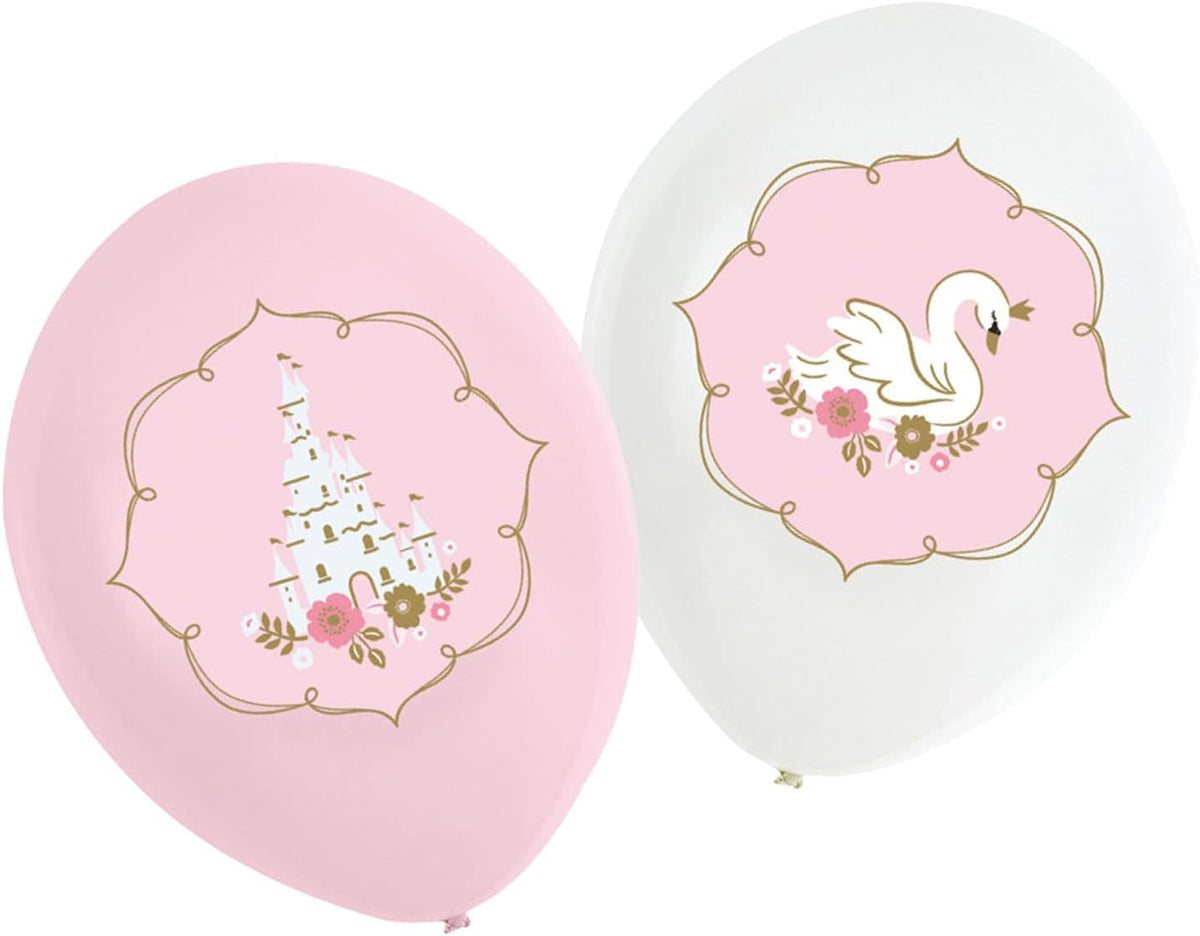 Princess For a Day printed latex balloons pack of 6
