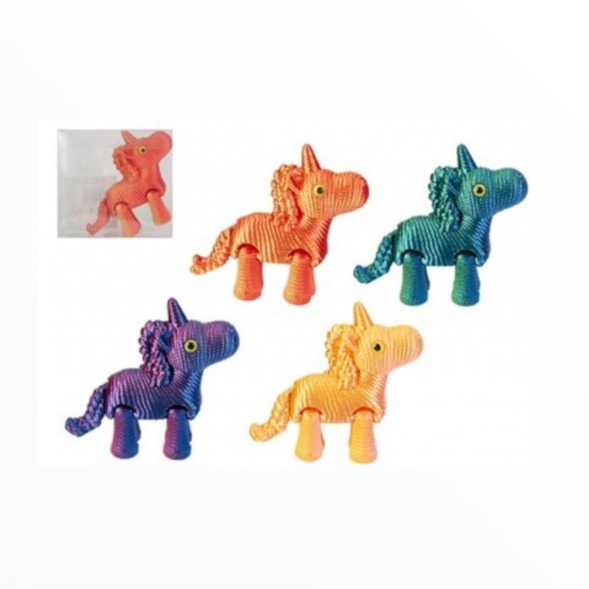 Articulated 3D Printed Unicorn Fidget Toy – Flexible Sensory Desk Companion