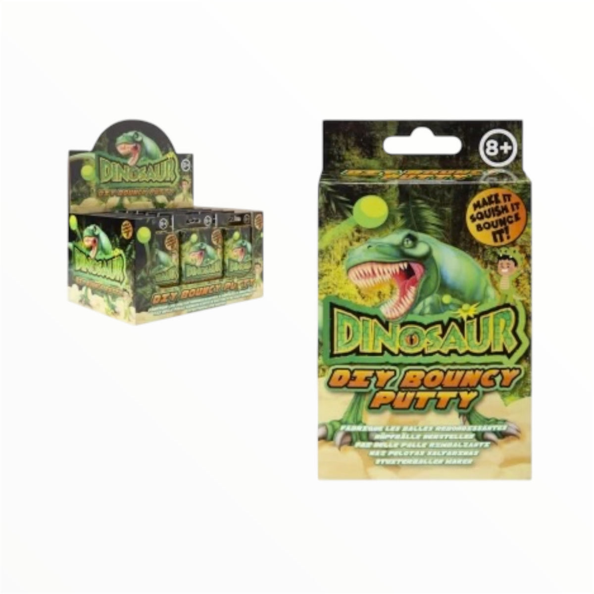 DIY Dinosaur Bouncy Putty