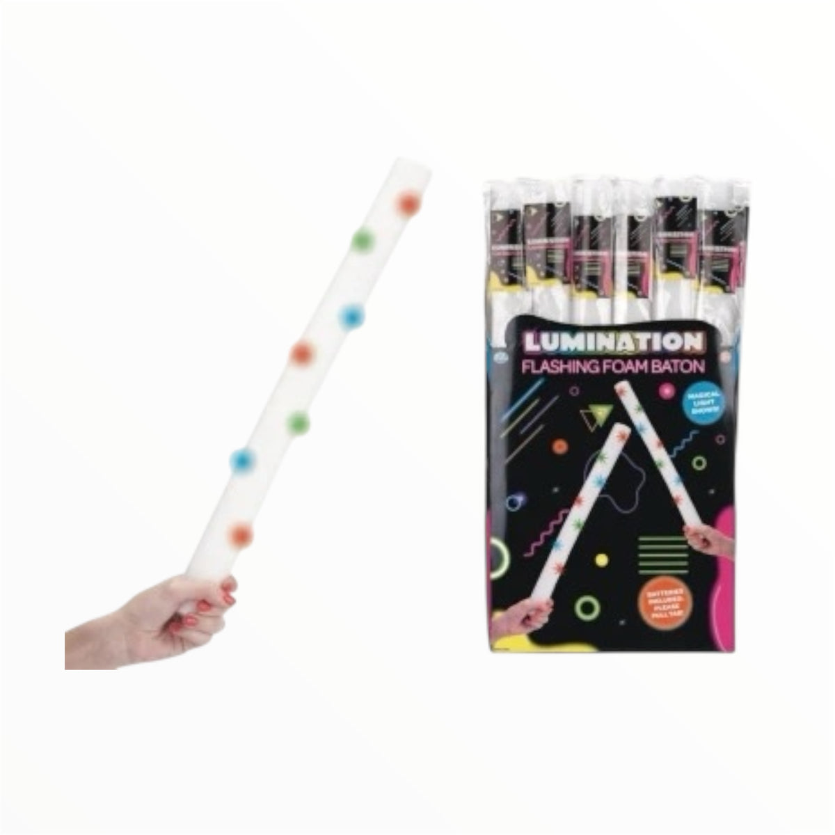 Lumination Large Light Up Foam Baton