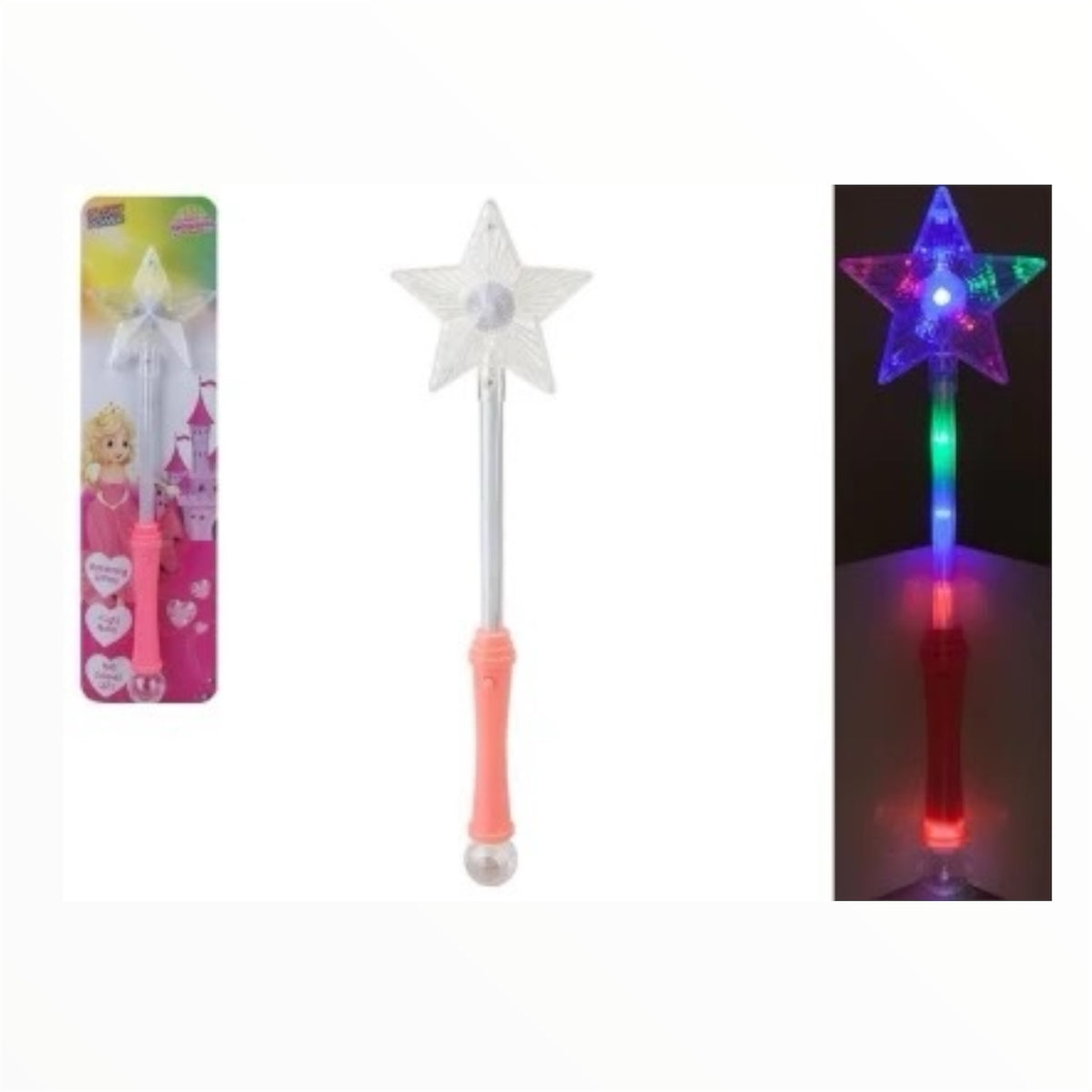 Glow Power Light Up Star Wand