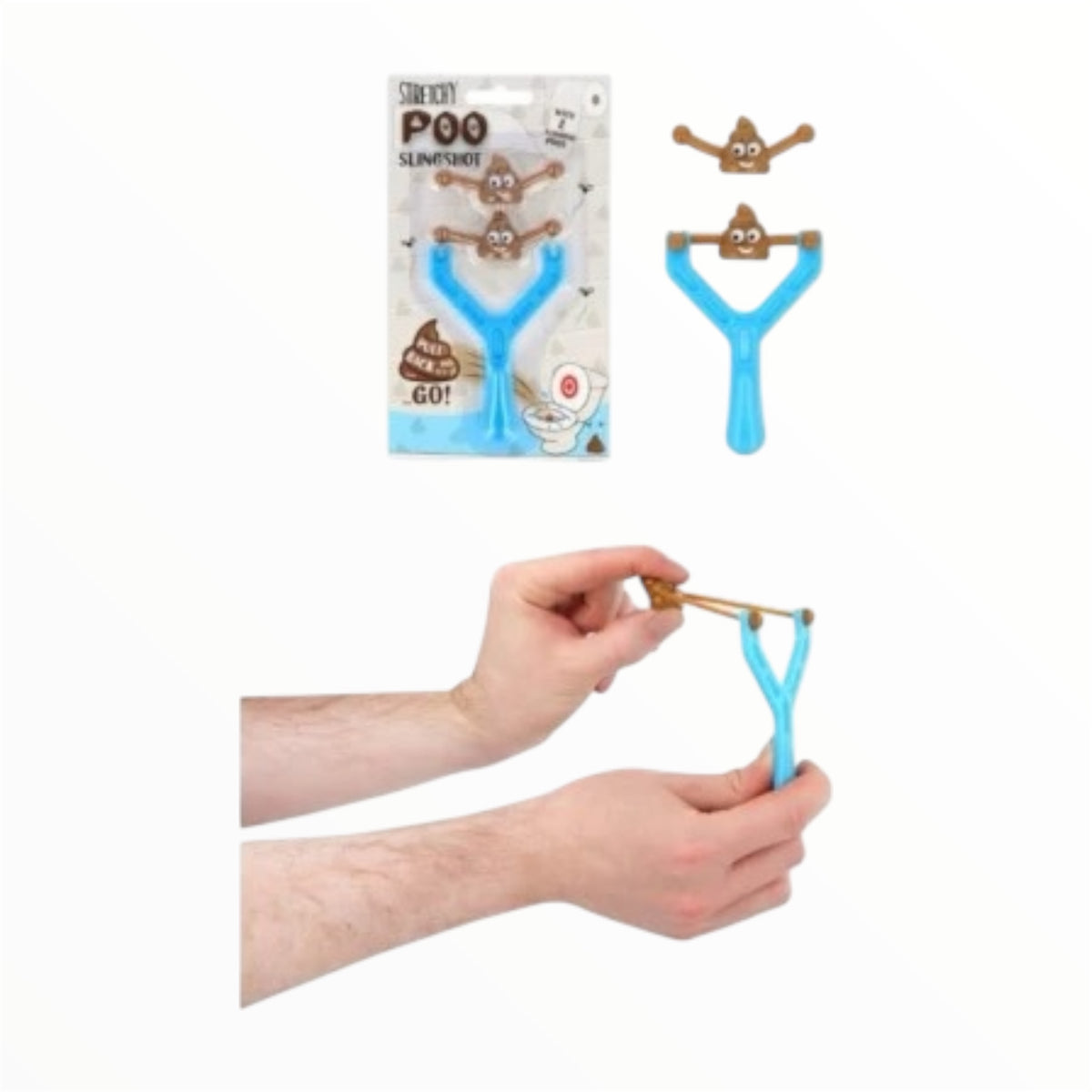 Stretchy Poo Slingshot Toy