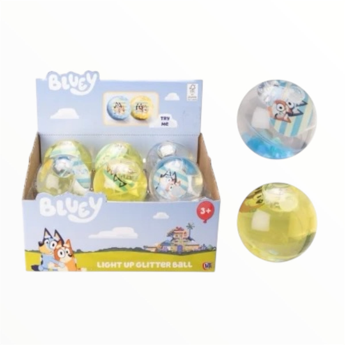 Bluey Glitter Light Up Ball