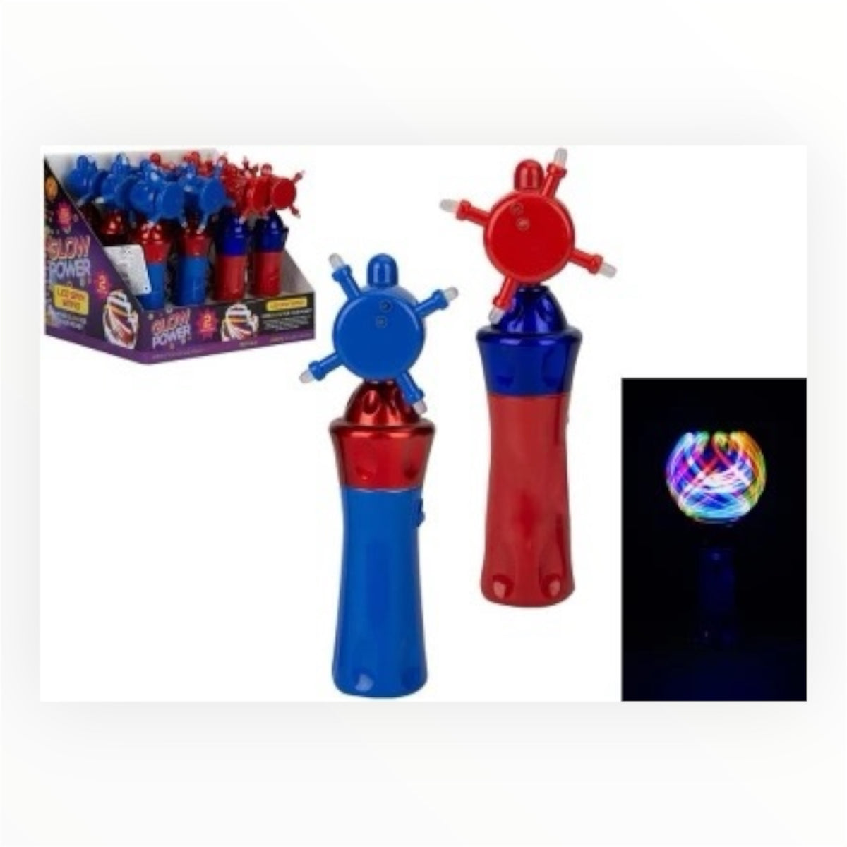 Glow Power LED Spinning Wand