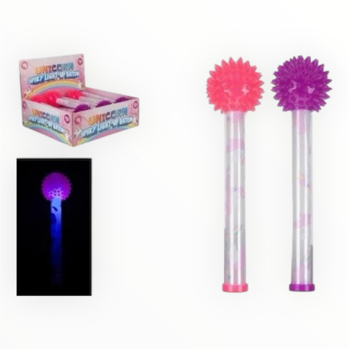 Unicorn Style Light Up Spikey Baton