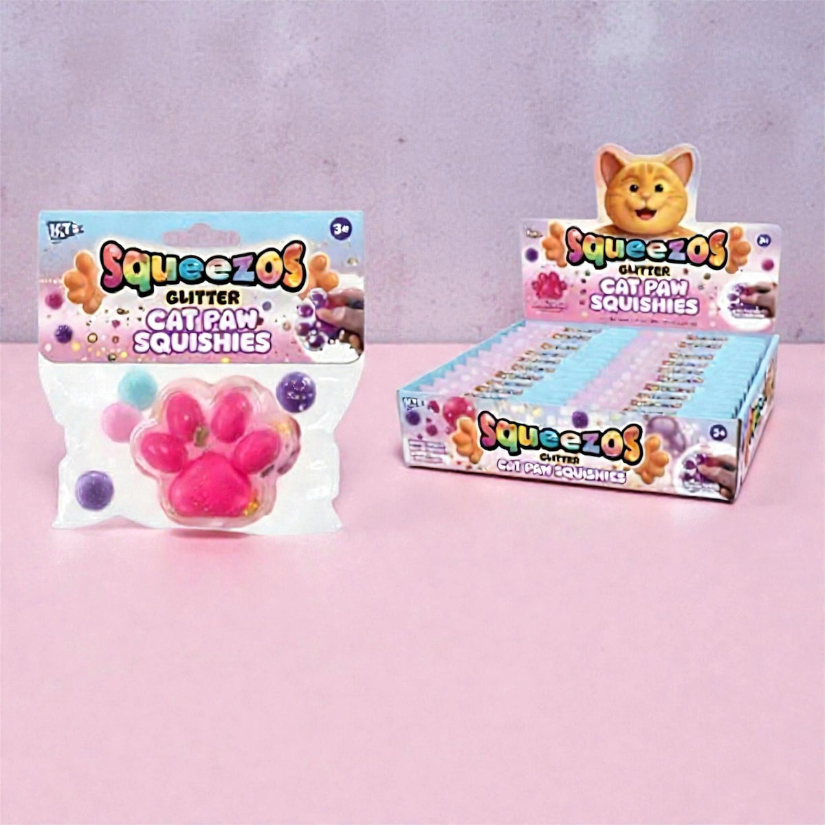 Squeezos Cat Paw Squishies Squish Squeeze Toys
