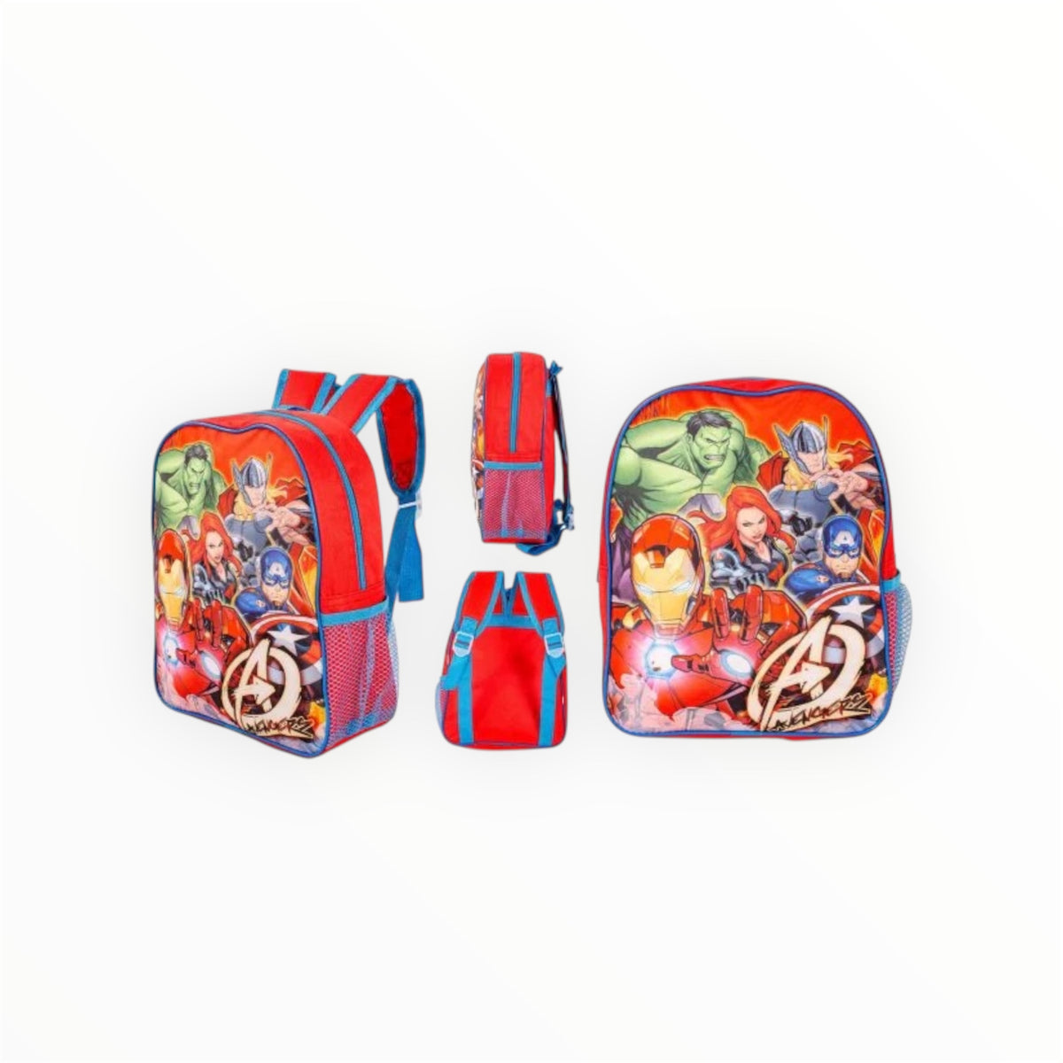 Marvel Avengers Kids Backpack – Red & Blue School Bag