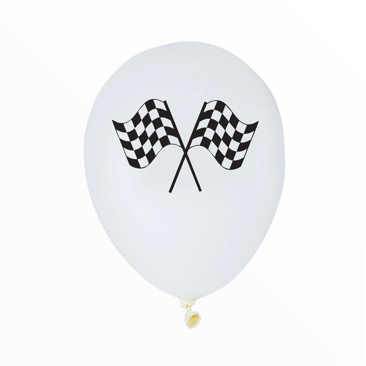 Racing Flag Printed Latex Balloons – Pack of 6