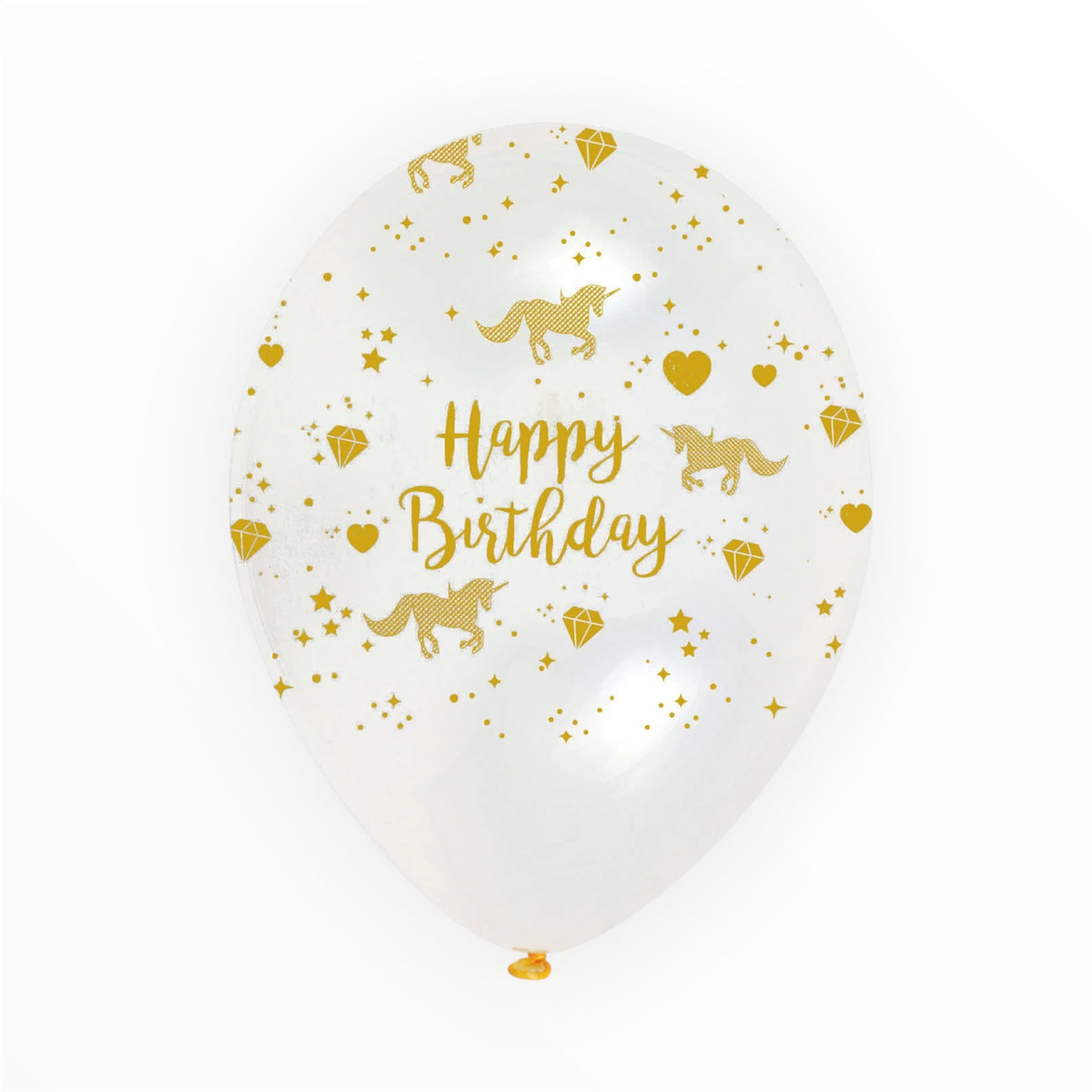 Unicorn Happy Birthday Printed Balloons – Pack of 6