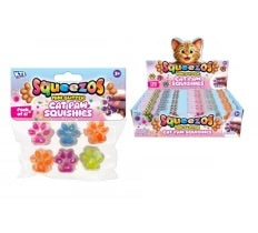 Squeezos Mini Glitter Cat Paw Squishies