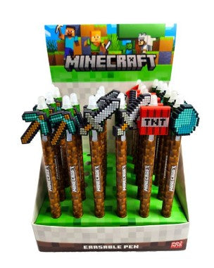 Minecraft Inkredible Erasable Pen with PVC Topper