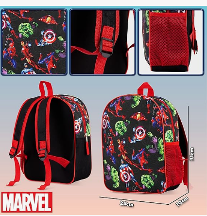Fully Licensed Avengers All Over Print Backpack