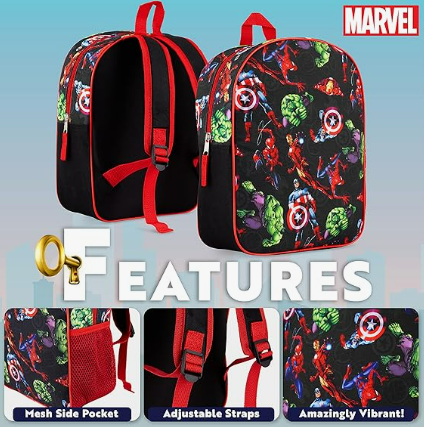 Fully Licensed Avengers All Over Print Backpack