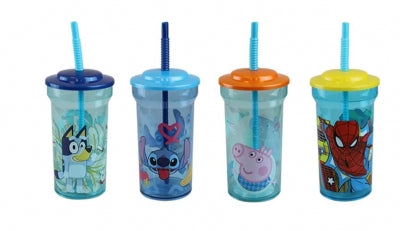 Bluey Plastic Straw Tumbler