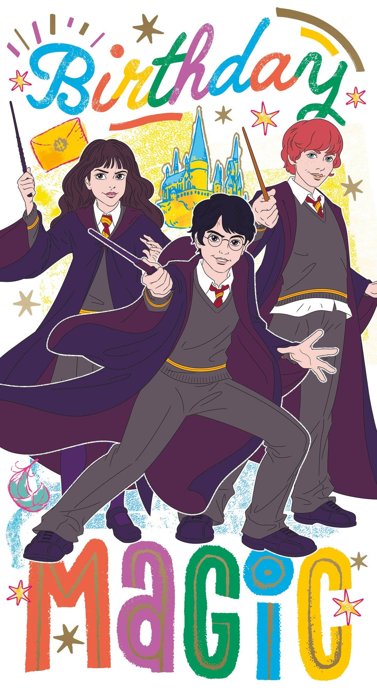 Harry Potter “Birthday Magic” Card – Official Wizarding World Design