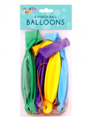 Punch Balloons Pack of 4
