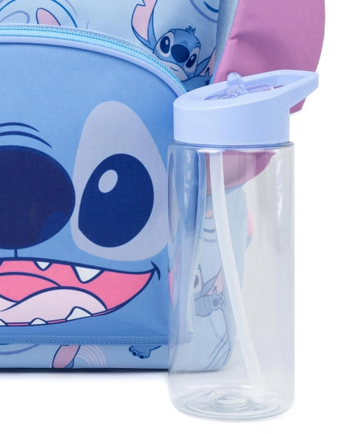 Stitch pencil case with blue background and character pattern