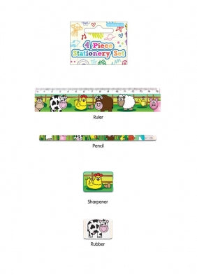 Farm Animal Themed Stationary Set