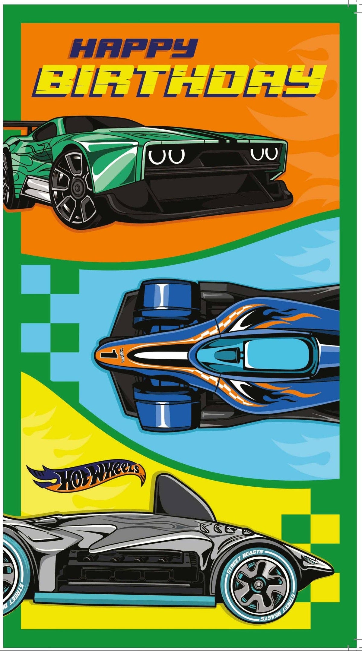 ot Wheels “Happy Birthday” Card – Official Mattel Design