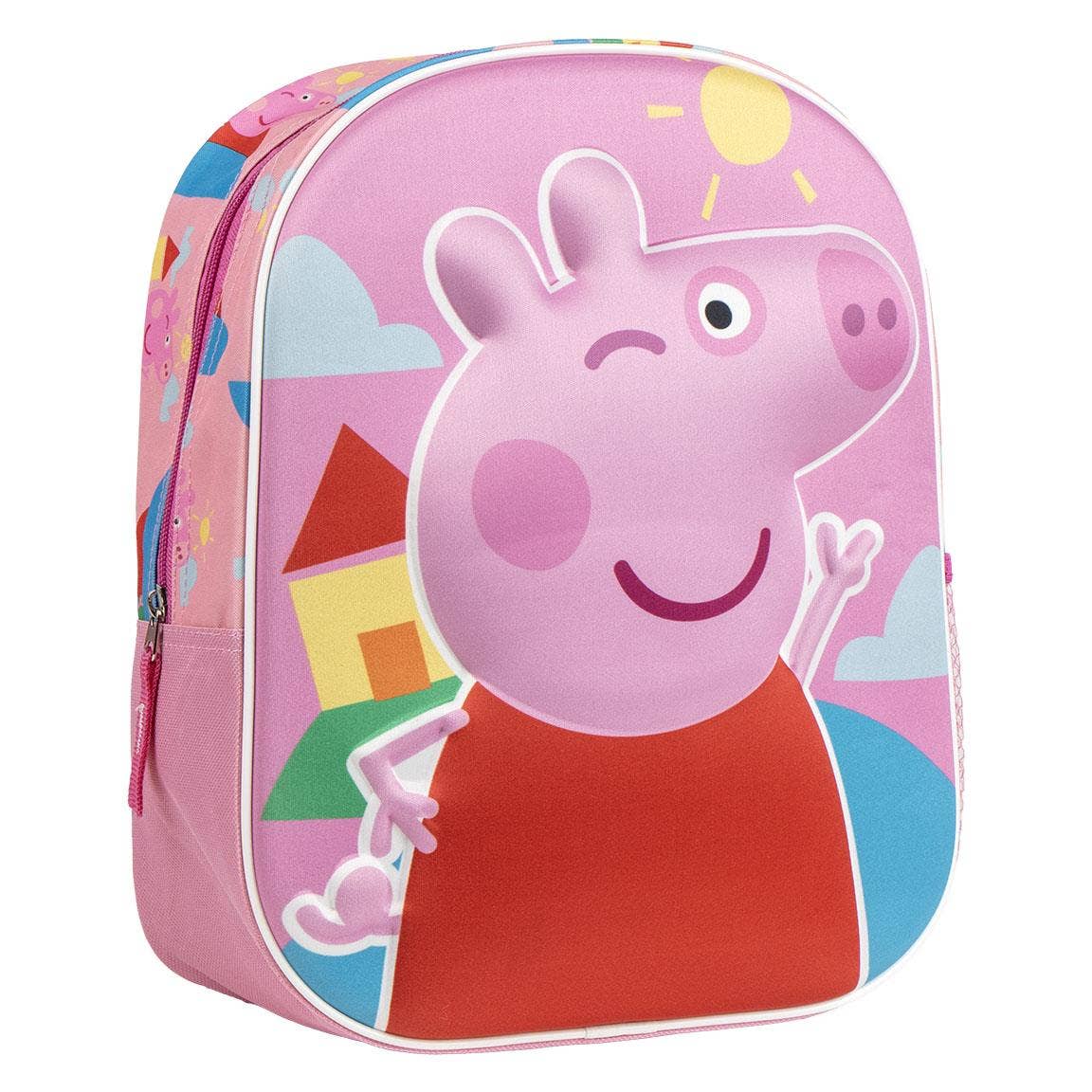 Peppa Pig backpack, Peppa Pig school bag, Peppa Pig rucksack, girls pink backpack, children’s nursery bag, toddler backpack, Peppa Pig accessories, CBeebies Peppa Pig gift, kids cartoon bag, Peppa Pig merchandise
