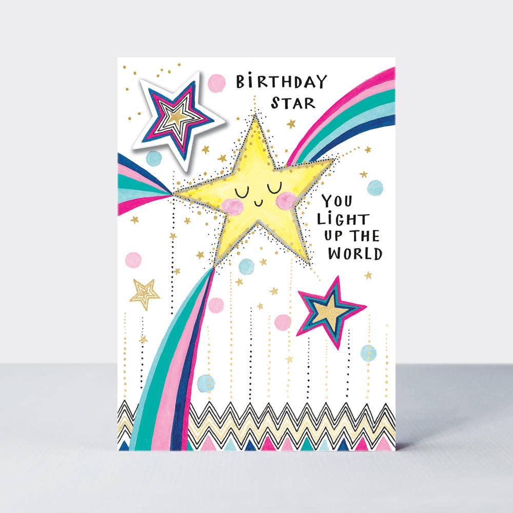 Birthday Star” Card – You Light Up the World