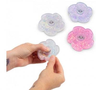 Liquid Glitter Flower Fidget Spinners